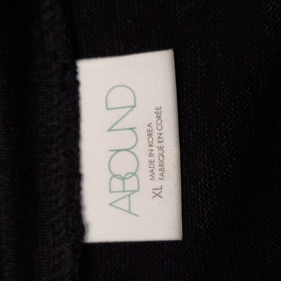 ABOUND Black Long Sleeve Pullover Crossover Twist Waist Top - Picture 9 of 11